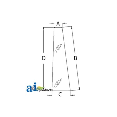 A & I Products Glass, Door, Front (RH/LH) 41.5" x34" x2" A-3389399M2